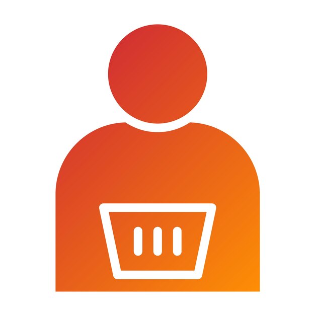 Diseño vectorial Estilo de icono de consumo