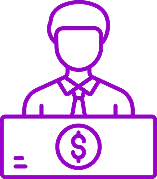 Diseño vectorial Estilo del icono del contador