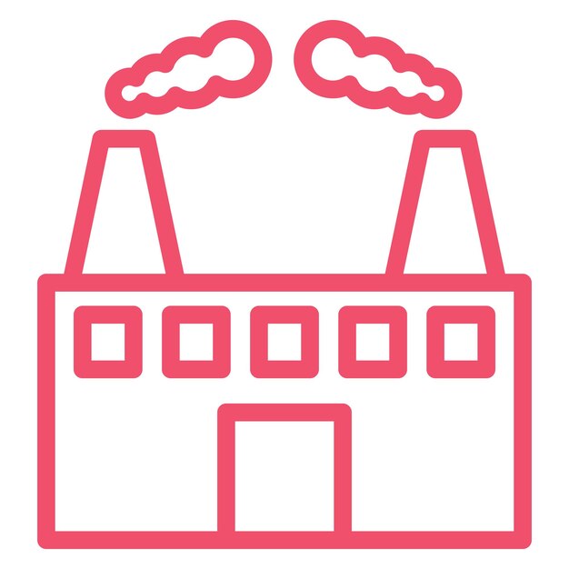Diseño vectorial del estilo del icono de contaminación del aire