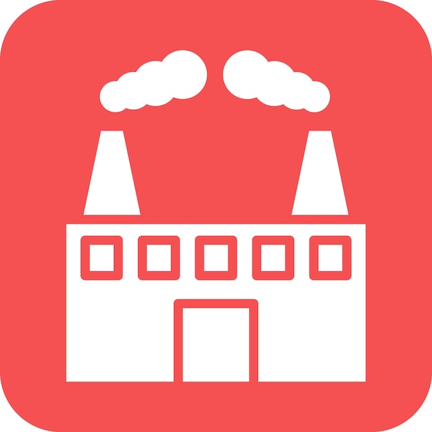 Diseño vectorial del estilo del icono de contaminación del aire