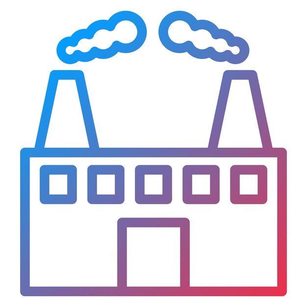Diseño vectorial del estilo del icono de contaminación del aire
