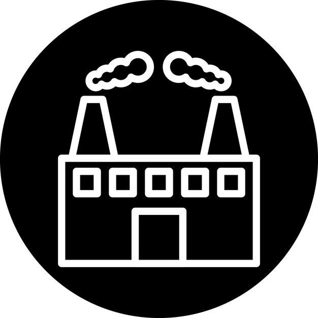 Diseño vectorial del estilo del icono de contaminación del aire