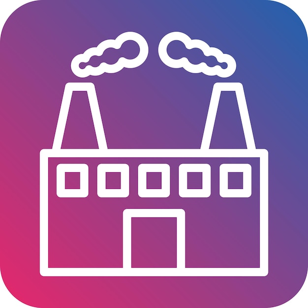 Diseño vectorial del estilo del icono de contaminación del aire