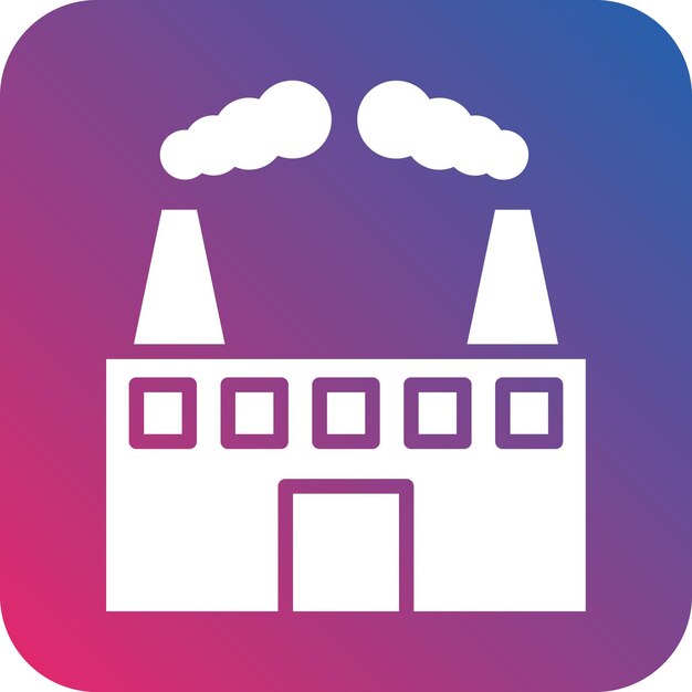 Diseño vectorial del estilo del icono de contaminación del aire