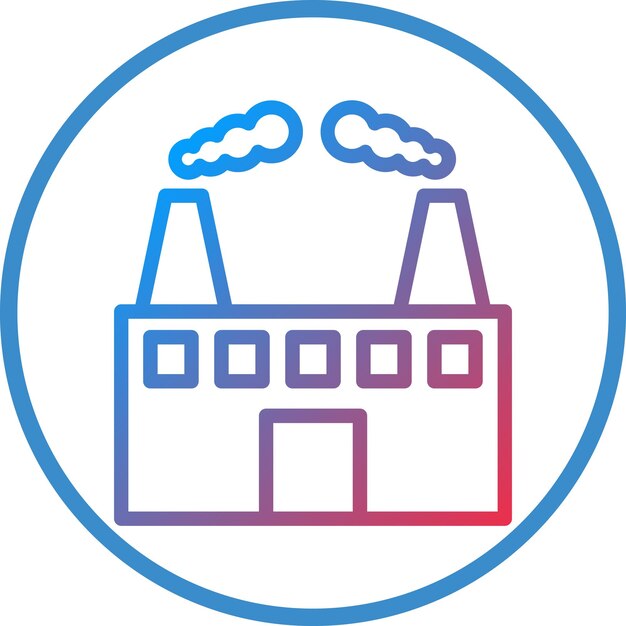 Diseño vectorial del estilo del icono de contaminación del aire