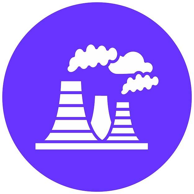 Diseño vectorial del estilo del icono de contaminación del aire