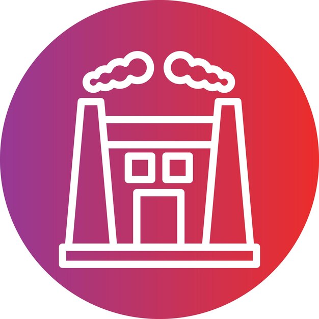 Diseño vectorial Estilo del icono de contaminación de la ciudad