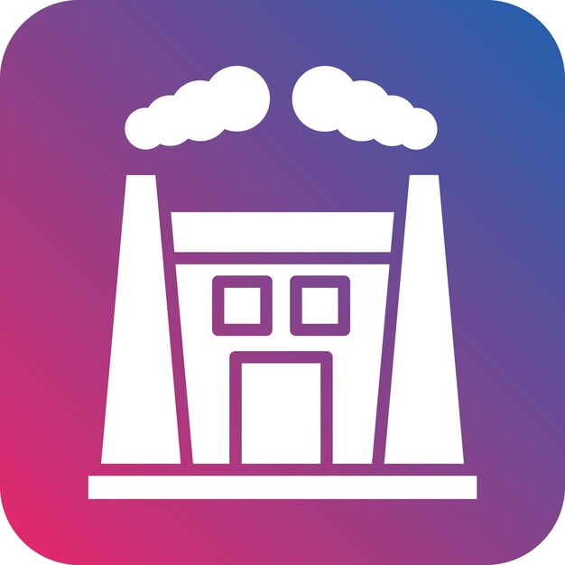 Diseño vectorial Estilo del icono de contaminación de la ciudad
