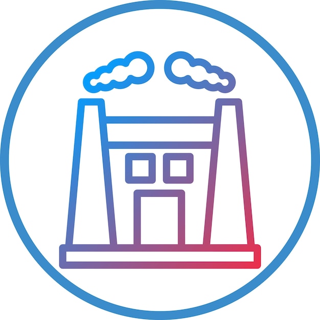 Diseño vectorial Estilo del icono de contaminación de la ciudad