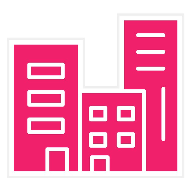 Diseño vectorial Estilo del icono de contaminación de la ciudad