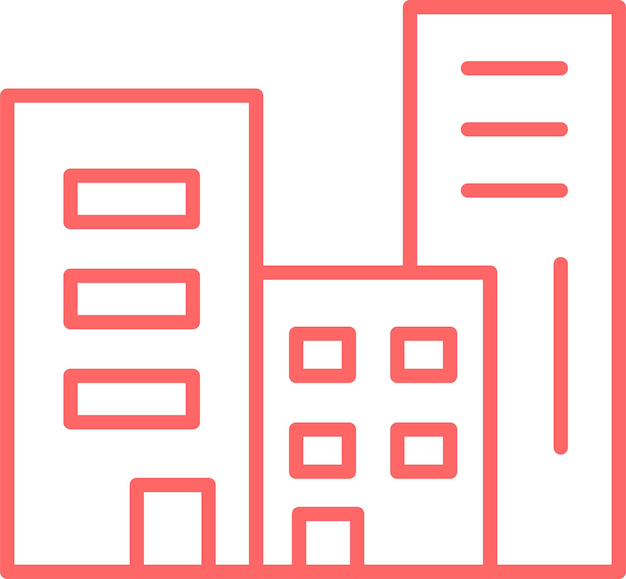 Diseño vectorial Estilo del icono de contaminación de la ciudad