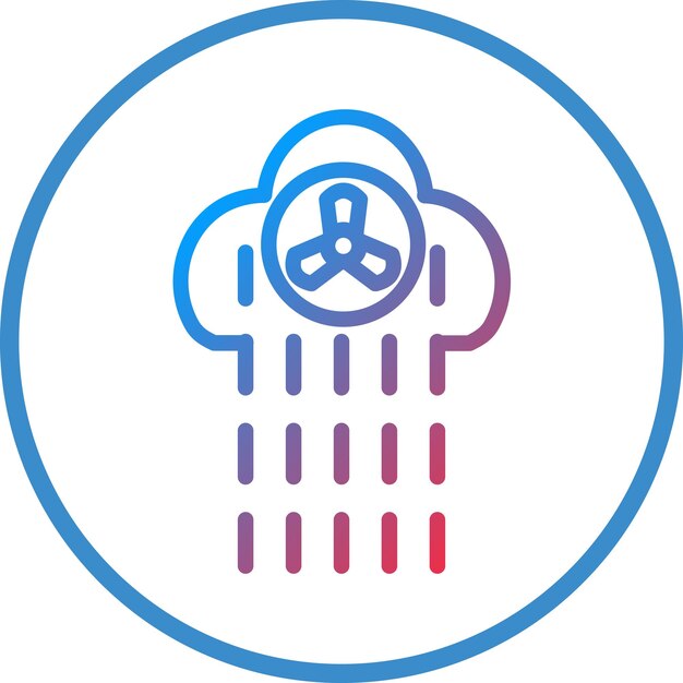 Diseño vectorial Estilo del icono de contaminación nuclear