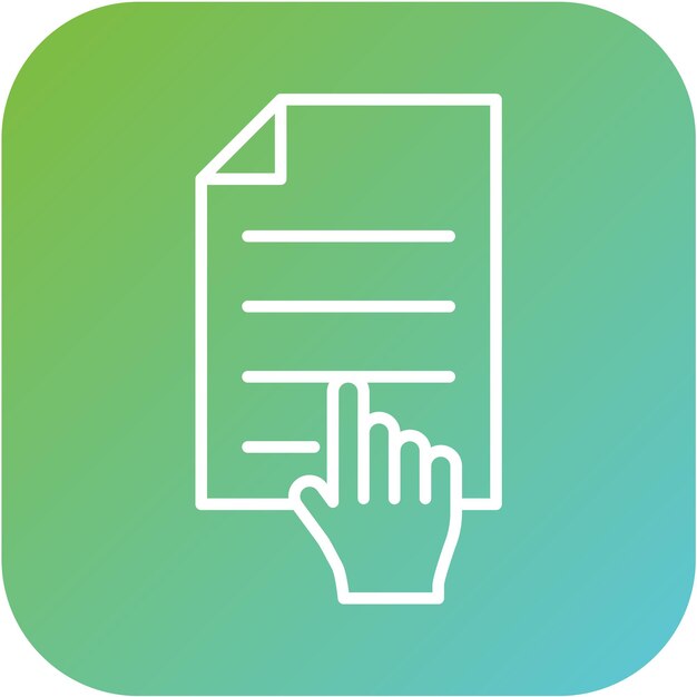 Diseño vectorial Estilo de icono de contenido interactivo