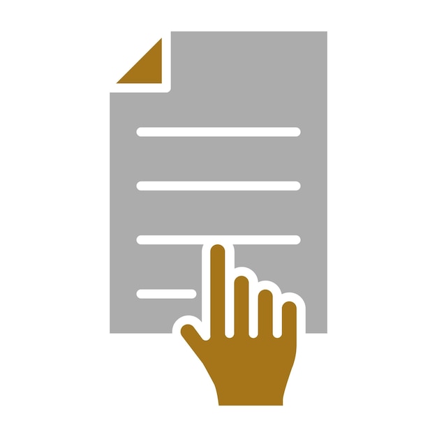 Diseño vectorial Estilo de icono de contenido interactivo