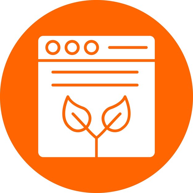 Diseño vectorial Estilo de icono de contenido orgánico