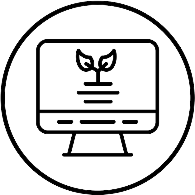 Diseño vectorial Estilo de icono de contenido orgánico