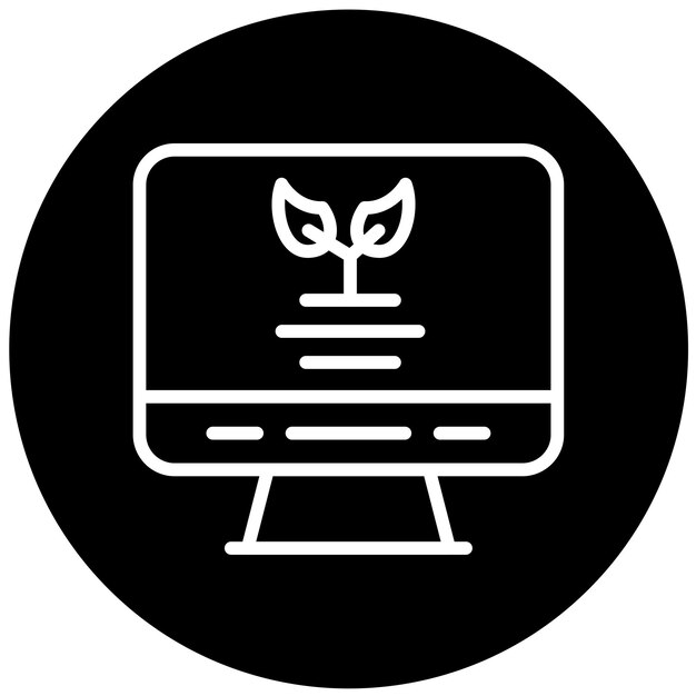 Diseño vectorial Estilo de icono de contenido orgánico