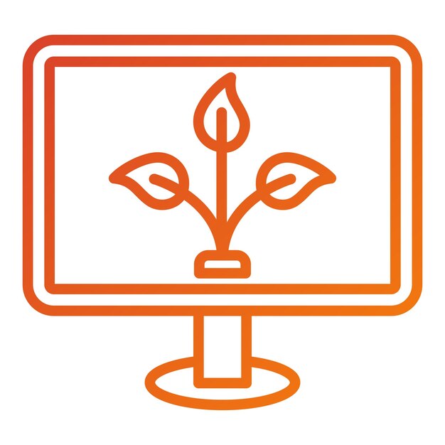 Diseño vectorial Estilo de icono de contenido orgánico