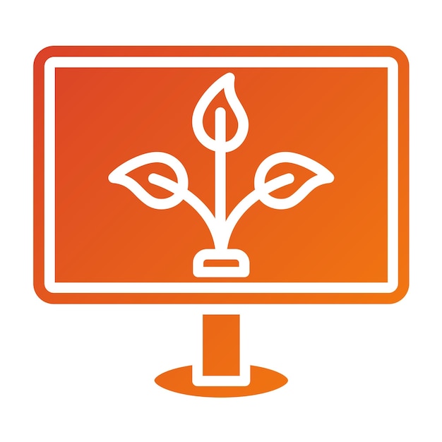 Diseño vectorial Estilo de icono de contenido orgánico