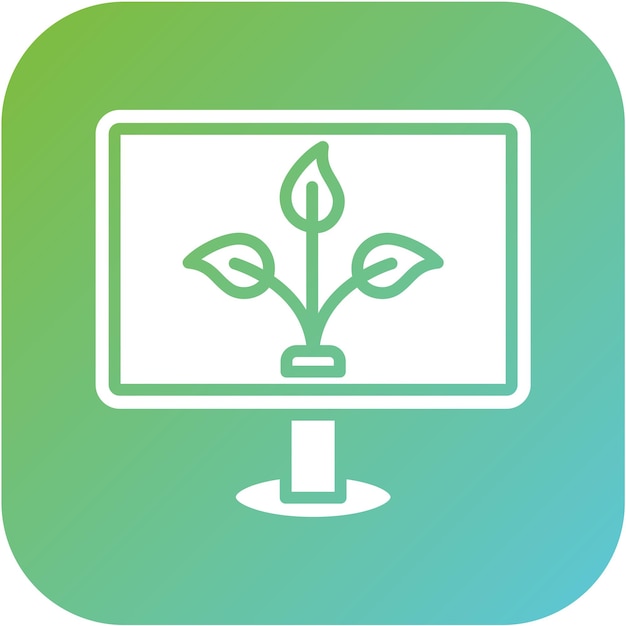 Diseño vectorial Estilo de icono de contenido orgánico
