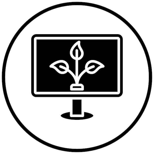 Diseño vectorial Estilo de icono de contenido orgánico