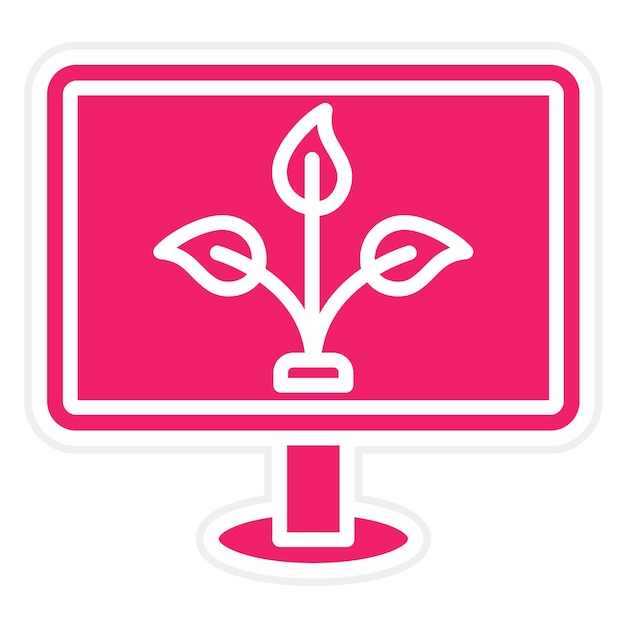 Diseño vectorial Estilo de icono de contenido orgánico