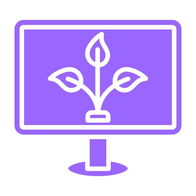 Diseño vectorial Estilo de icono de contenido orgánico