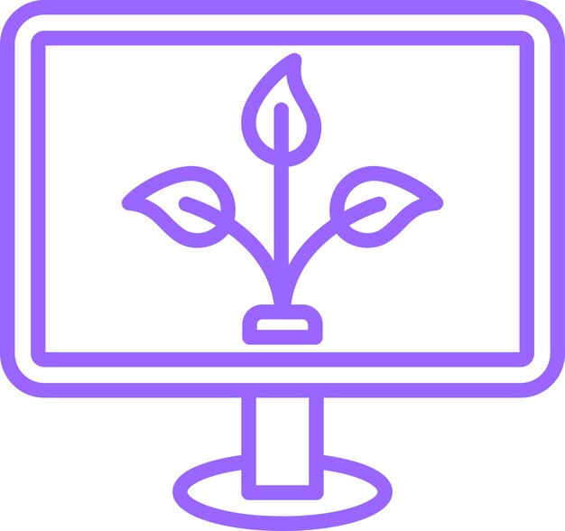 Diseño vectorial Estilo de icono de contenido orgánico