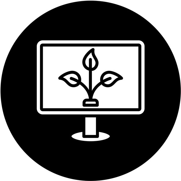 Diseño vectorial Estilo de icono de contenido orgánico