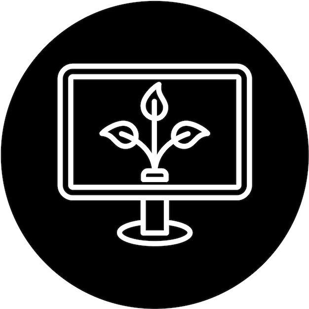 Diseño vectorial Estilo de icono de contenido orgánico