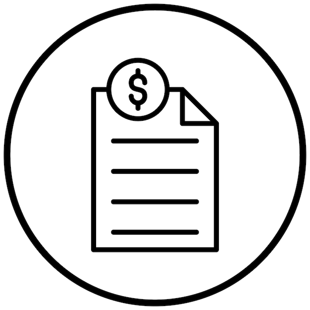 Diseño vectorial Estilo de icono de contenido pagado