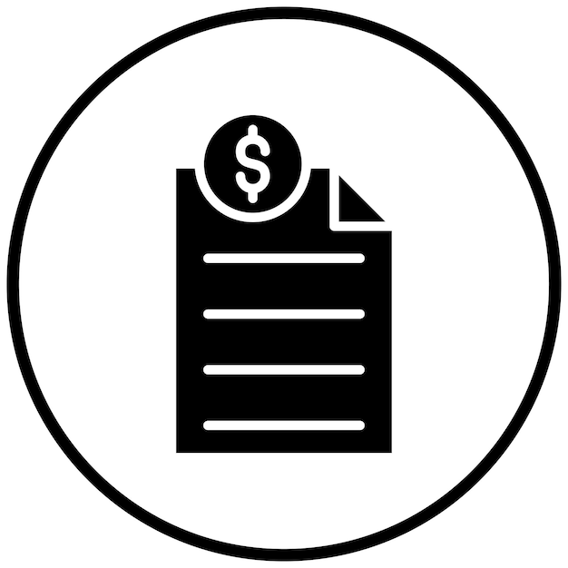 Diseño vectorial Estilo de icono de contenido pagado