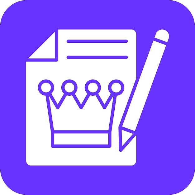 Diseño vectorial Estilo de icono de contenido premium