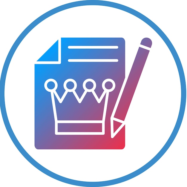 Diseño vectorial Estilo de icono de contenido premium