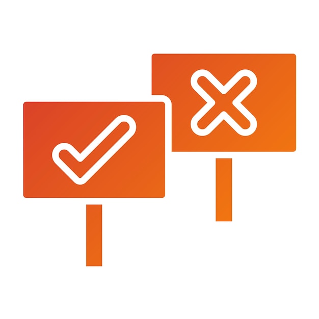 Diseño vectorial Estilo del icono de la contraprotesta