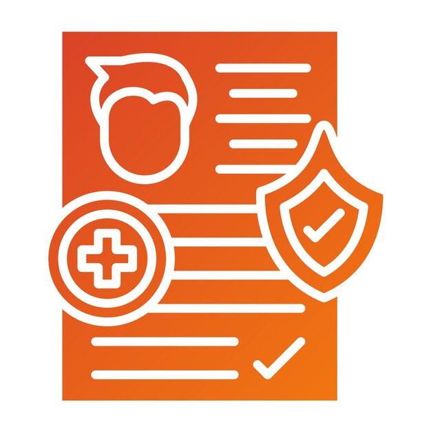 Diseño vectorial estilo de icono contratado