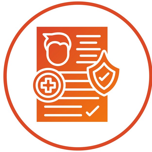 Diseño vectorial estilo de icono contratado