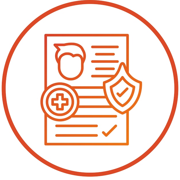 Diseño vectorial estilo de icono contratado