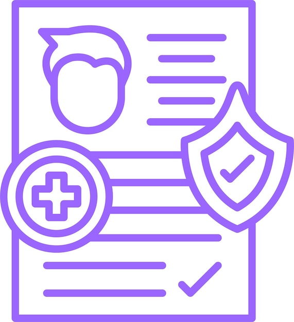 Diseño vectorial estilo de icono contratado