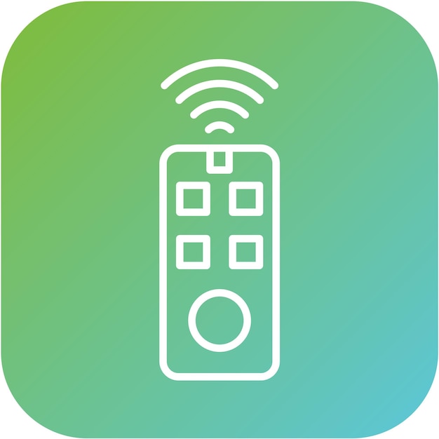 Diseño vectorial Estilo del icono de control remoto inteligente