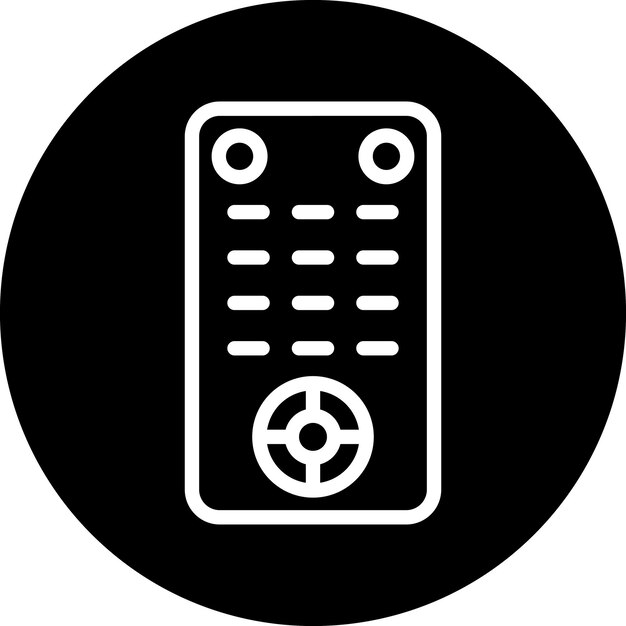 Diseño vectorial Estilo del icono de control remoto