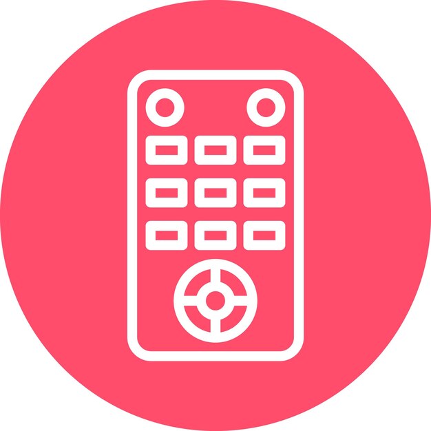Diseño vectorial Estilo del icono de control remoto