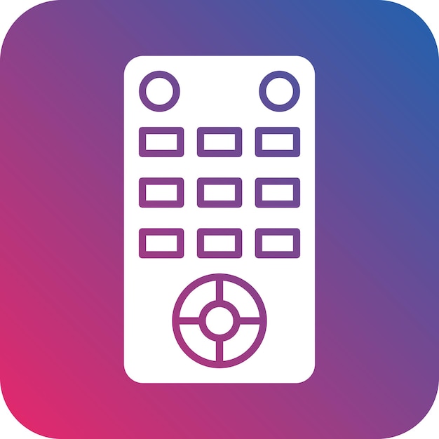 Diseño vectorial Estilo del icono de control remoto