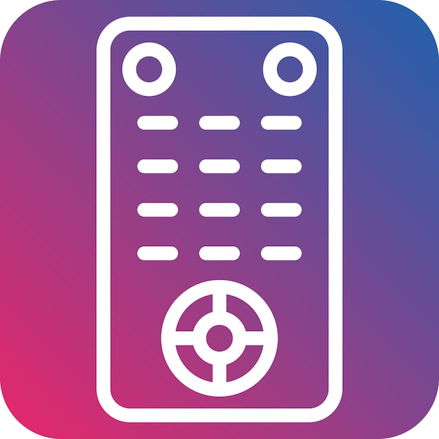Diseño vectorial Estilo del icono de control remoto