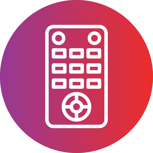 Diseño vectorial Estilo del icono de control remoto