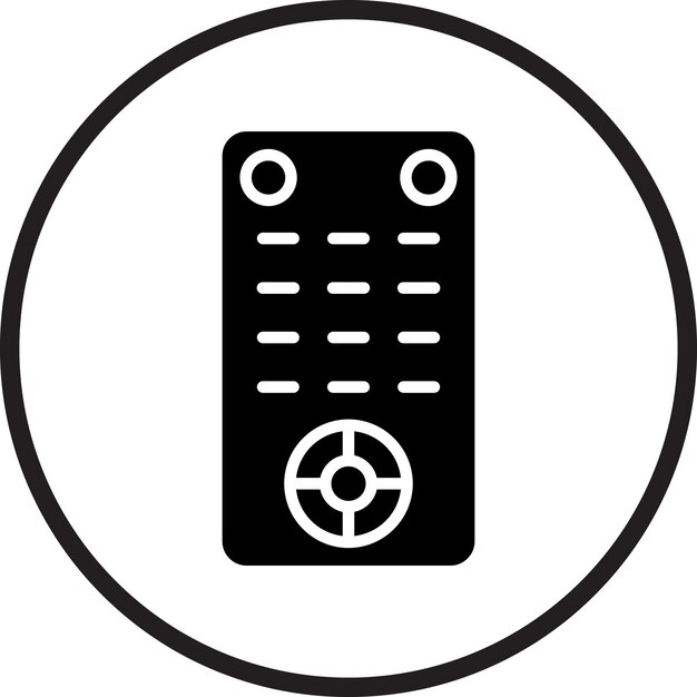 Diseño vectorial Estilo del icono de control remoto