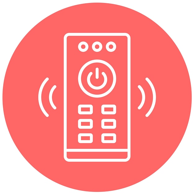 Diseño vectorial Estilo del icono de control remoto