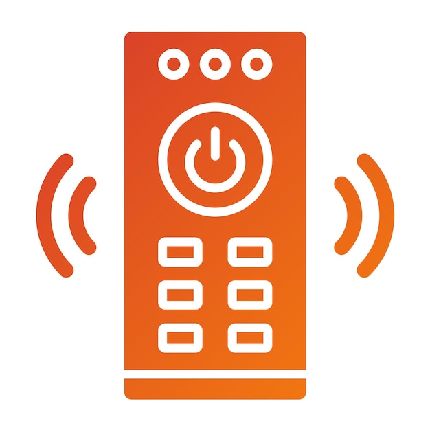Diseño vectorial Estilo del icono de control remoto