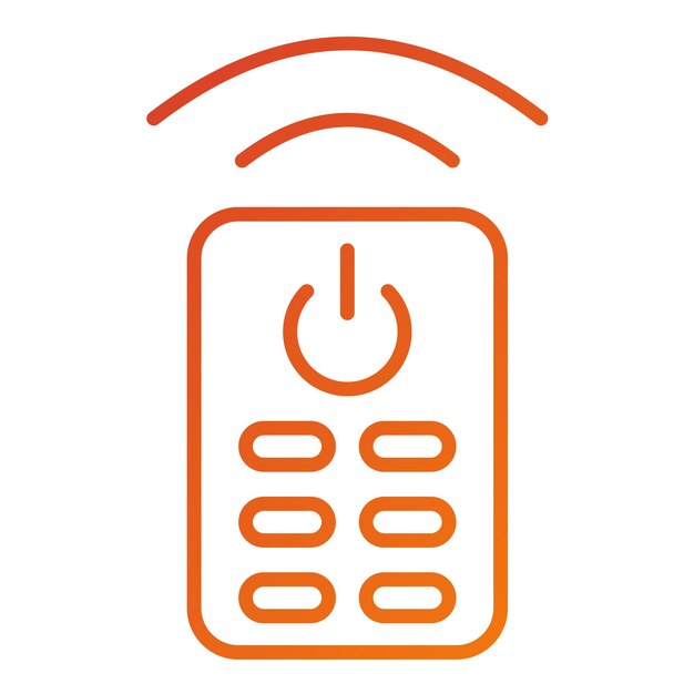 Diseño vectorial Estilo del icono de control remoto