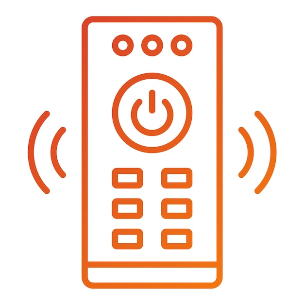 Diseño vectorial Estilo del icono de control remoto